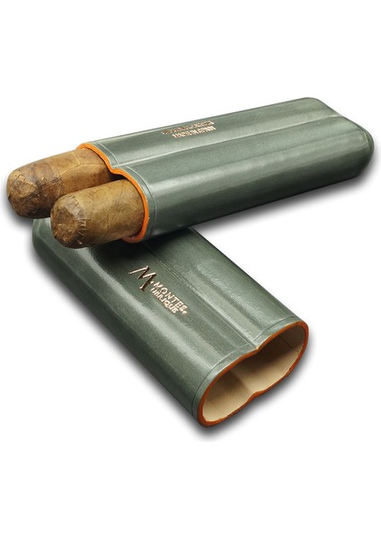 Gerçek Deri El Yapımı Puro Kılıfı Ikili (52 Ring) Shadow fiyatları