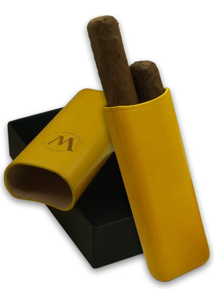 Gerçek Deri El Yapımı Puro Kılıfı Ikili (52 Ring) Bali fırsatları