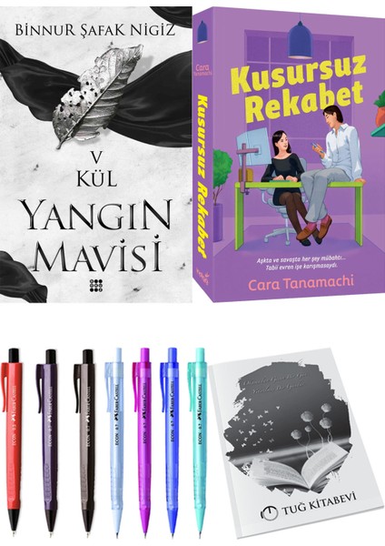 Kusursuz Rekabet ve Dokuz Yayınları Yangın Mavisi 5 Kül Binnur Şafak Nigiz + Hediyeli