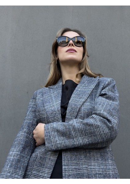 Ekose Desenli Tüvit Ceket modelleri