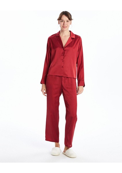 Gömlek Yaka Saten Kadın Pijama Takımı fiyatları