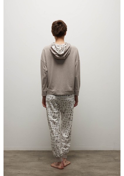 Kadın Pamuklu Uzun Kollu Kapüşonlu Sweatshirt fırsatları