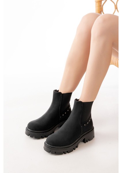 868-2005 Siyah Zümrüt Lastikli Günlük Kadın Bot fiyatları