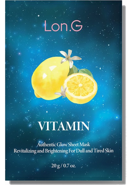 K-Beauty 10'lu Kutu Vitamin Otantik Canlandırıcı Aydınlatıcı Yüz Maskesi