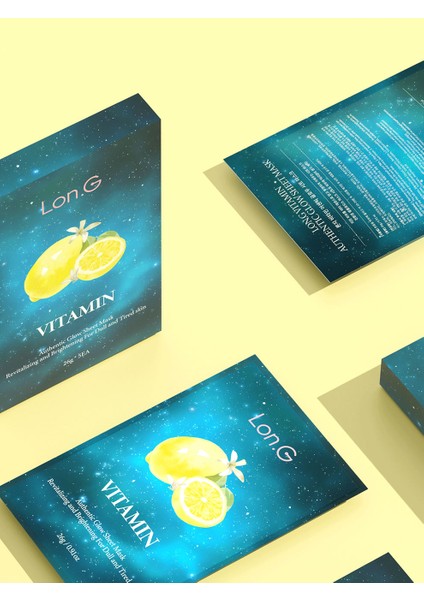 K-Beauty 10'lu Kutu Vitamin Otantik Canlandırıcı Aydınlatıcı Yüz Maskesi