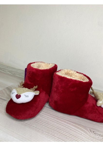 Kırmızı Geyikli Yılbaşı Panduf fiyatları