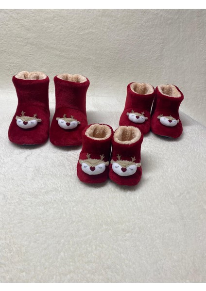 Kırmızı Geyikli Yılbaşı Panduf fırsatları