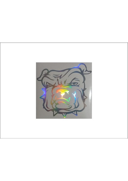 Sticker Köpek4 Model Hologram Renk Araç, Cam, Prüzsüz Yüzeyler