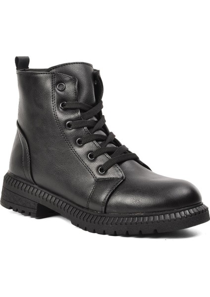 Korets Siyah Içi Polarlı Kadın Postal Bot