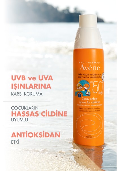 Çocuk Güneş Koruma Spreyi Spf 50 200 ml