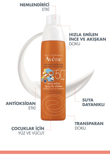 Çocuk Güneş Koruma Spreyi Spf 50 200 ml