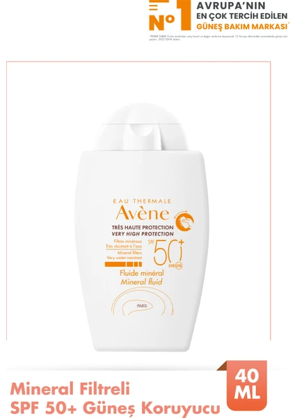 Fluide Mineral Güneş Koruyucu Spf 50 40 ml