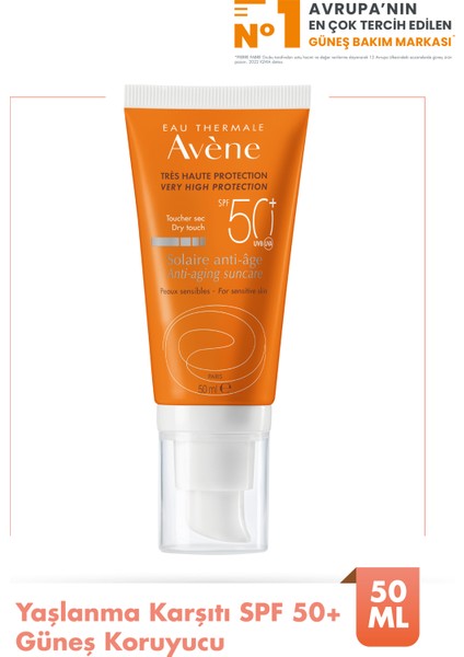 Solaire Anti-Age SPF 50+ Yaşlanma Karşıtı Güneş Kremi 50 ml