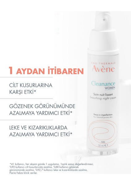 Cleanance Women Gece Bakım Kremi 30 ml