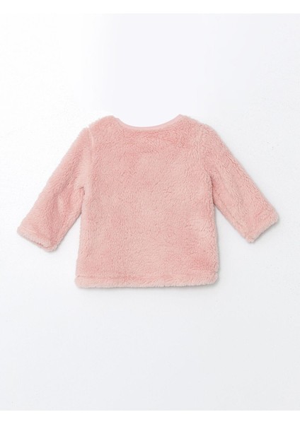 Lcw Baby Uzun Kollu Nakışlı Pelüş Kız Bebek Pijama Takımı modelleri