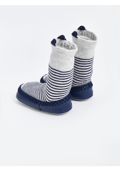 Baby Baskılı Erkek Bebek Ev Çorabı modelleri