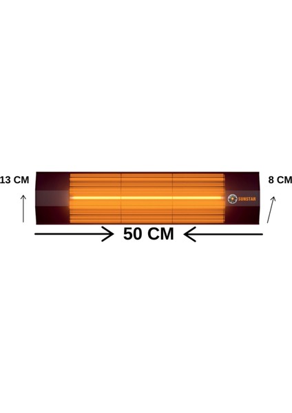 Halojen Soba Infrared Isıtıcı 1800W