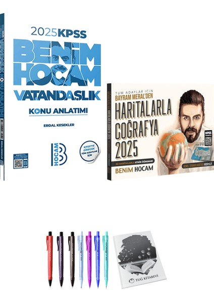 2025 Tüm Adaylar İçin Haritalarla Coğrafya - 2025 KPSS Vatandaşlık Konu Anlatımı + Hediyeli