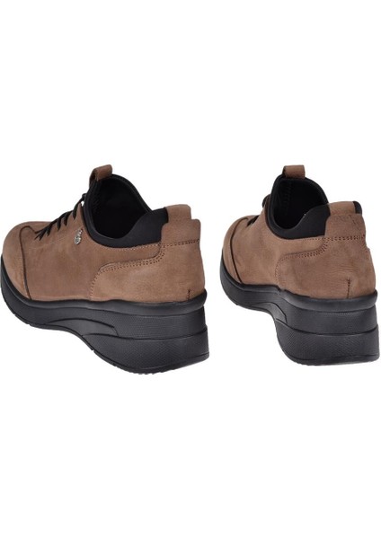 Hakiki Deri Comfort Kadın Ayakkabı BEE-055 Ceviz Nubuk indirimleri