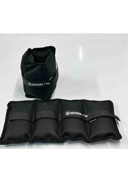 S ZEYREK 1 kg × 2 Adet Toplam 2 kg El Ayak Bilek Kas Güçlendiriçi Ağırlık Seti