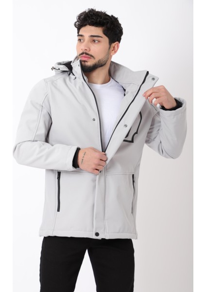 Çıkarılabilir Kapüşonlu Softsheel Mont Pldp 2991_50413
