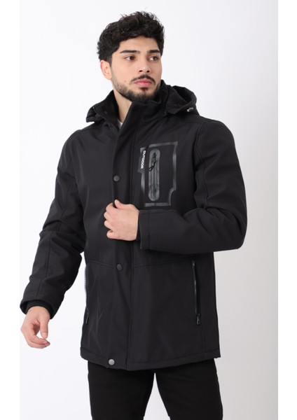 Çıkarılabilir Kapüşonlu Softsheel Mont Pldp 2991_50413