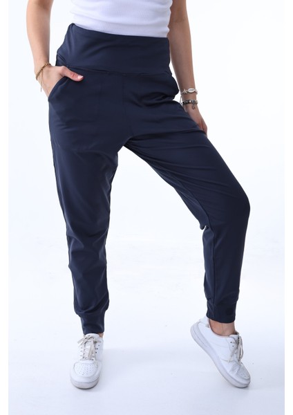 Kadın Yüksek Bel Ultra Esnek Eşofman Altı Jogger Pantolon