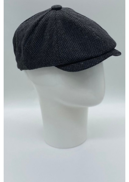 Kışlık Kaşe Ingiliz Stili 8 Parçalı Peaky Blinders Kasket Şapka
