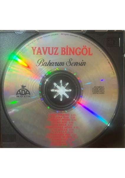 Yavuz Bingöl ‎– Baharım Sensin 1997 Baskı CD