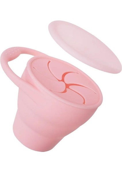 Bpa Içermeyen Çocuklar Gıda Saklama Kutusu Düz Renk Snack Bardak Kapaklı Taşınabilir Konteyner (Yurt Dışından)