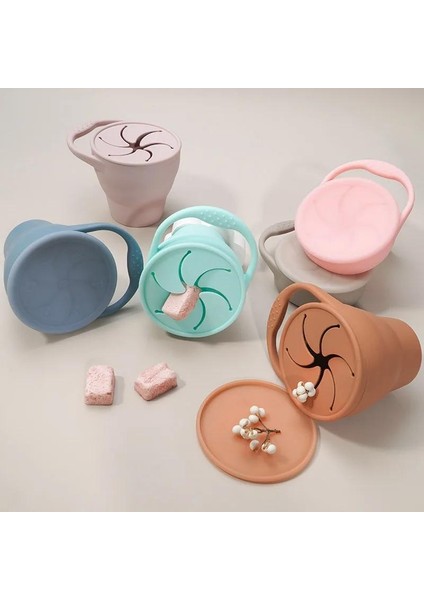 Bpa Içermeyen Çocuklar Gıda Saklama Kutusu Düz Renk Snack Bardak Kapaklı Taşınabilir Konteyner (Yurt Dışından) modelleri