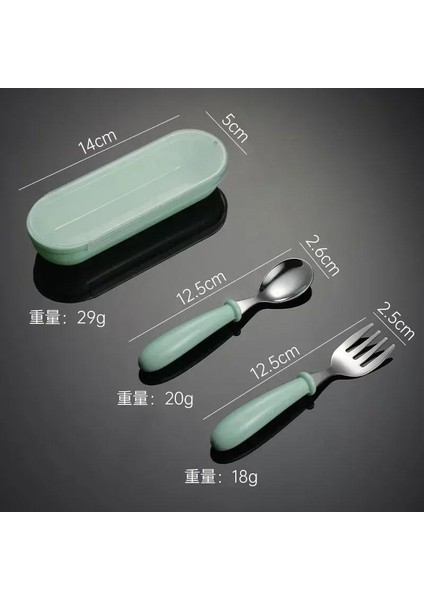 Beslenme Sofra Seti, Çocuk Mutfak Eşyaları, Paslanmaz Çelik Bebek Maması Kaşıkları ve Çatalları, Yürümeye Başlayan Çocuk Aletleri (Yurt Dışından) fırsatları