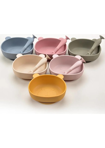 Panda Kase Bpa Içermeyen 2 Parça/1 Takım Besleme Sofra Takımı Su Geçirmez Kaşık Kaymaz (Yurt Dışından) fırsatları