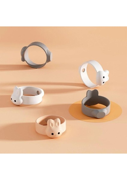2 Paket Karikatür Tavşan Kaşık Yapışmaz Halka Manyetik Süt Tozu Kaşık Kaşık Tutucu Halka Sofra Ürün Tutucu (Yurt Dışından) fiyatları