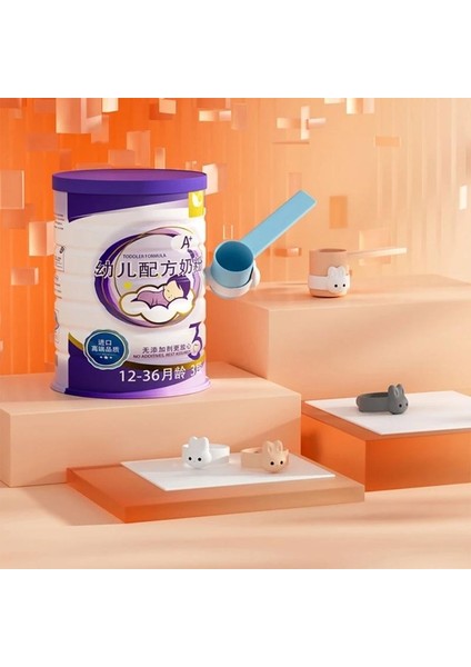 2 Paket Karikatür Tavşan Kaşık Yapışmaz Halka Manyetik Süt Tozu Kaşık Kaşık Tutucu Halka Sofra Ürün Tutucu (Yurt Dışından) modelleri