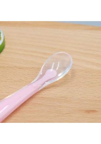 1/2 Parça Kaşık Seti Bebek Yemeyi Öğrenme Eğitimi Yumuşak Kaşık Pp Plastik Kutu Çocuk Çatal Bıçak Takımı Kutusu (Yurt Dışından)