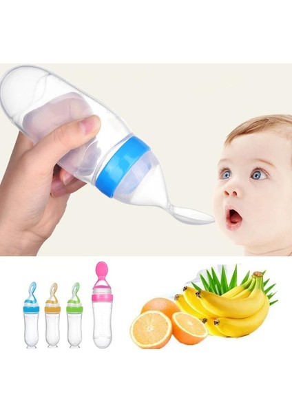 Sıkma Şişe Kaşık Besleyici Eğitim Içme Suyu Güvenliği Sofra Takımı (Yurt Dışından)