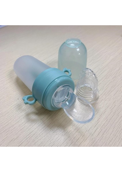 40 ml Çocuk Tamamlayıcı Gıda Eğitimi Besleme Bardağı Şişe Kaşık Emzik Şişesi Meyve Isırığı Çantası (Yurt Dışından)