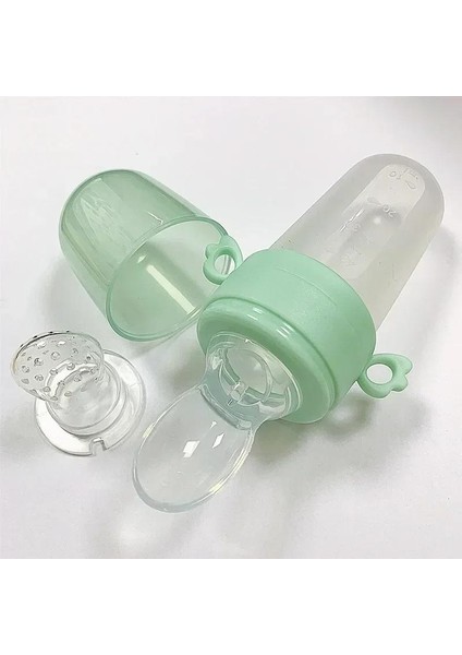 40 ml Çocuk Tamamlayıcı Gıda Eğitimi Besleme Bardağı Şişe Kaşık Emzik Şişesi Meyve Isırığı Çantası (Yurt Dışından)