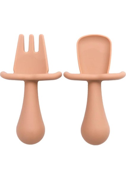 Yeni Besleme Mini Kaşık ve Çatal Bebek Sofra Takımı Eğitimi Uygulamalı Yetenek Çocuk Malzemeleri (Yurt Dışından)