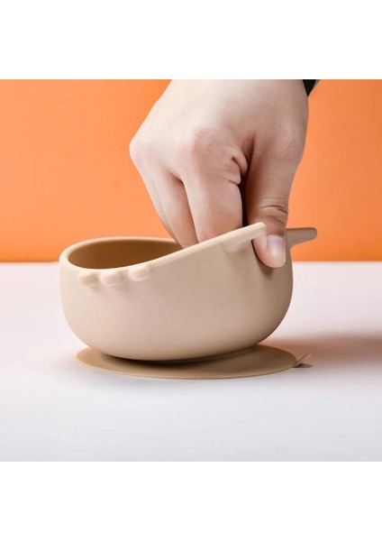 Besleme Kaseleri ve Tabakları Bpa Içermeyen 2 Parça/1 Takım Su Geçirmez Kaşık Kaymaz Sofra Takımı (Yurt Dışından)
