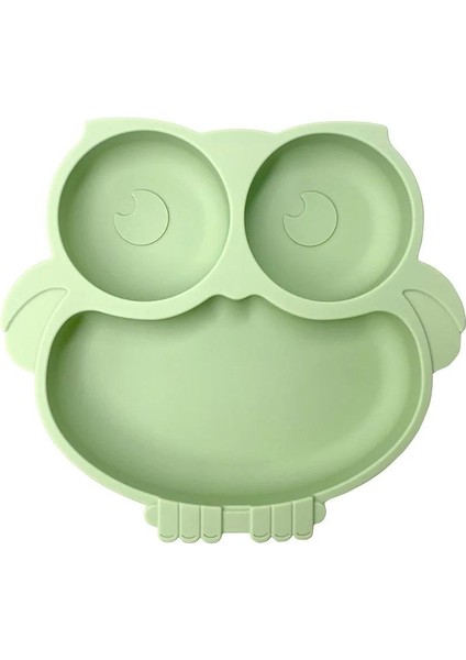 Küçük Çocukların Eğitimi ve Beslenmesi Için Uygun, Vantuzlu ve Yemek Tabağıyla Bpa Içermeyen Sevimli Baykuş Çocuk Kasesi (Yurt Dışından)