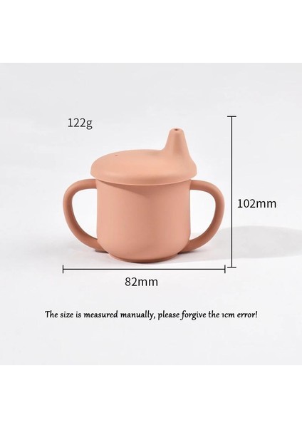 100% Gıda Sınıfı Besleme Drinkware Çift Saplı Sızdırmaz Çocuk Öğrenme Içme Bardağı Bpa Içermeyen Yürümeye Başlayan Su Şişesi (Yurt Dışından)