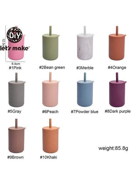 Let's MAKE150 ml Besleme Bardağı Su Geçirmez Sofra Takımı Yürümeye Başlayan Çocuk Yemekleri Sızdırmaz Içme Pipetleri (Yurt Dışından) fırsatları