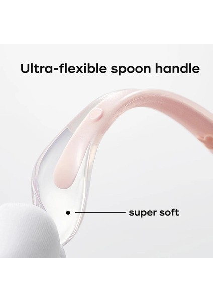 Bc Babycare 2 Paket Güvenli Gıda Sınıfı Kaşık Çocuk Yürümeye Başlayan Kaymaz Besleme Sofra Takımı 360° Kavisli Yumuşak Kare (Yurt Dışından)
