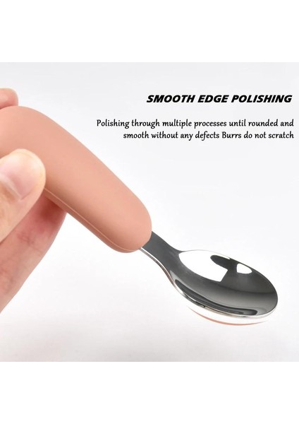 Çocuklar Için Bebek Sofra Seti 316 Paslanmaz Çelik Yürümeye Başlayan Çocuk Karikatür Bebek Maması Besleme Kaşığı ve Çatal (Yurt Dışından) fırsatları