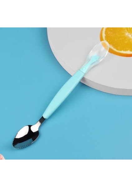 Meyve Kazıyıcı Mama Besleme Çift Başlı Yumuşak ve Yemesi Kolay Meyve Bebek Eşyaları ve Sofra Takımları (Yurt Dışından)