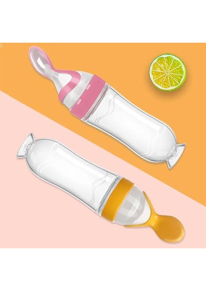 Sıkılabilir Şişe Bebek Eğitim Kaşığı Bebek Gevreği Tamamlayıcı Mama Besleyici Bbay Güvenlik Sofra Takımı (Yurt Dışından) fiyatları