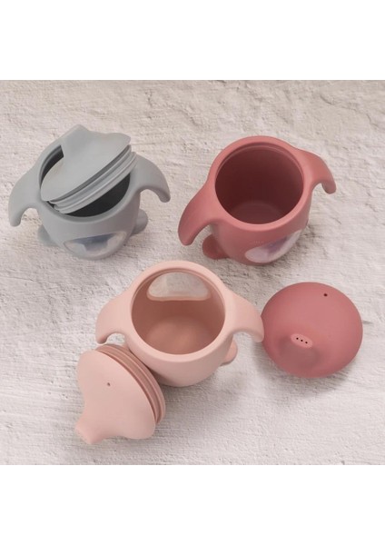 Damlatmaz Bardak Paketi, Penguen Şeklinde Karikatür Su Şişeleri, Görünür Biberonlar, Şeffaf Taşınabilir Sofra Takımı (Yurt Dışından) fırsatları