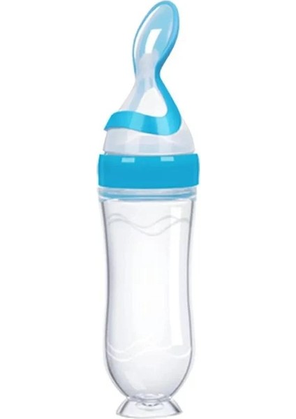 Sıkma Biberonu Yenidoğan Eğitim Pirinç Kaşığı Bebek Tahıl Gıda Takviyesi Güvenlik Sofra Aracı (Yurt Dışından)